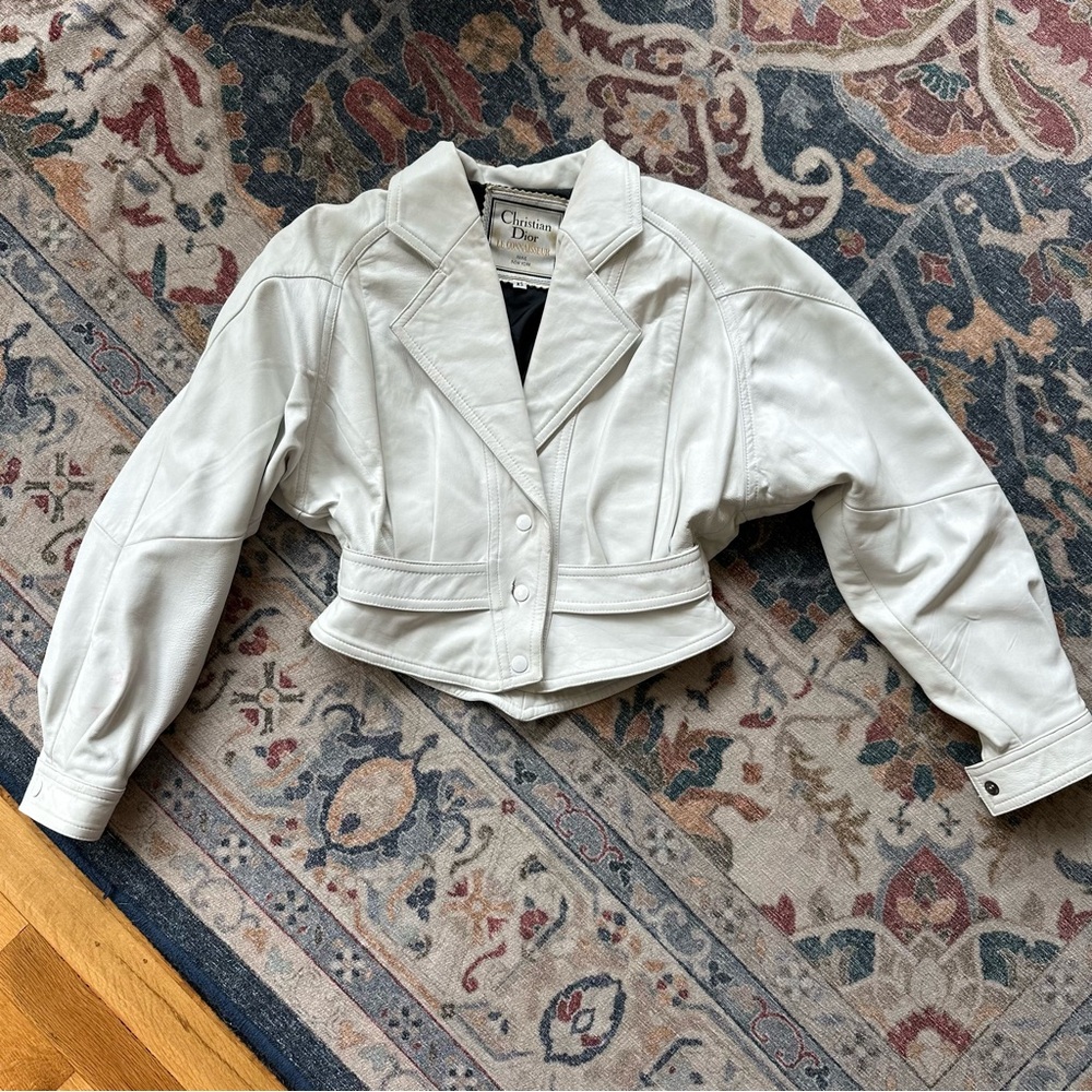 Vintage Christian Dior leather jacket